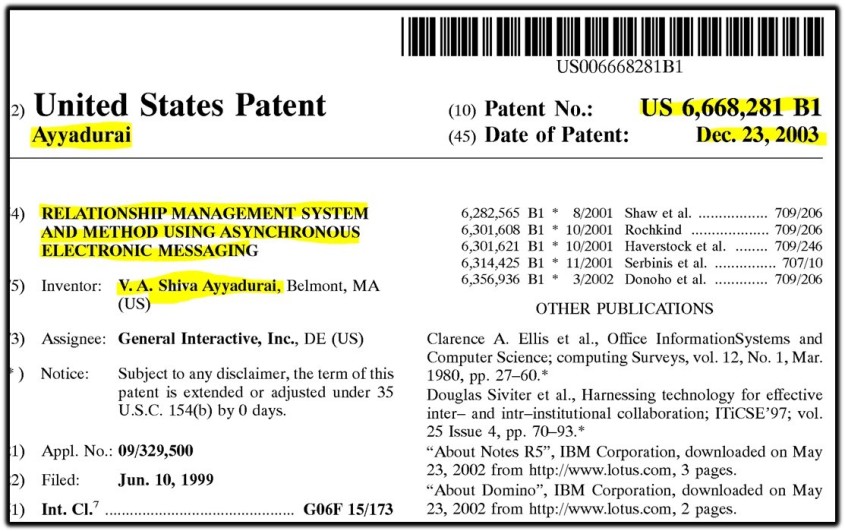 shiva patent